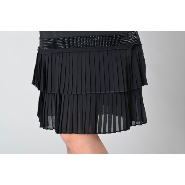 SY007-10撞壓折短袖連衣裙細節圖 SY007-10撞壓折短袖連衣裙細節圖