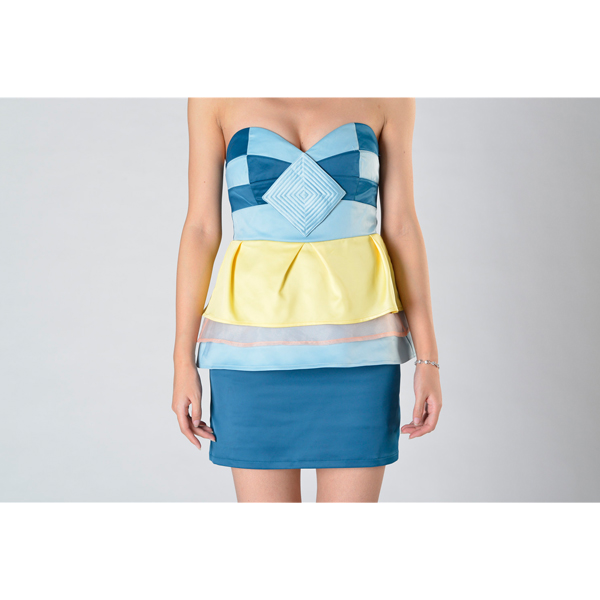 SY016四色露肩連衣裙細節圖 SY016四色露肩連衣裙細節圖